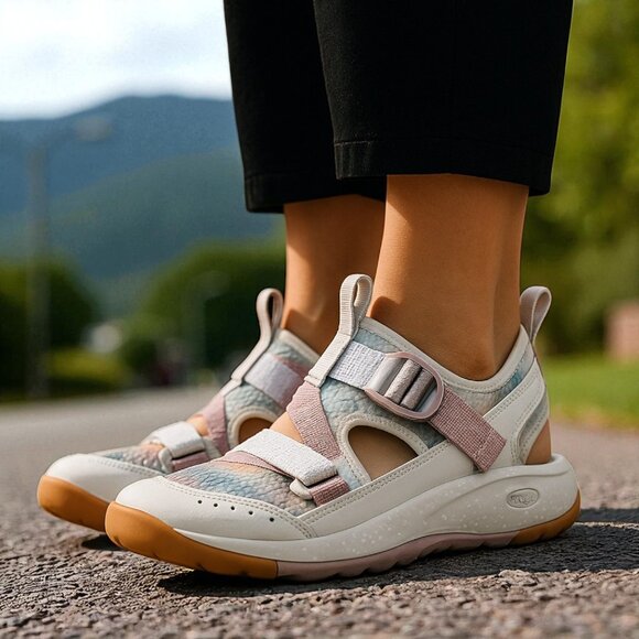 CHACO Odyssey All-Terrain Sports Sandal in Mist Quail 8 - Picture 1 of 11